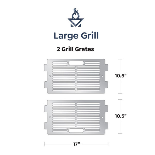 xl large portable stainless steel grill - grillderness