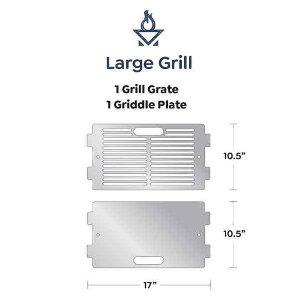 xl large portable stainless steel grill - grillderness