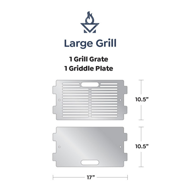 xl large portable stainless steel grill - grillderness