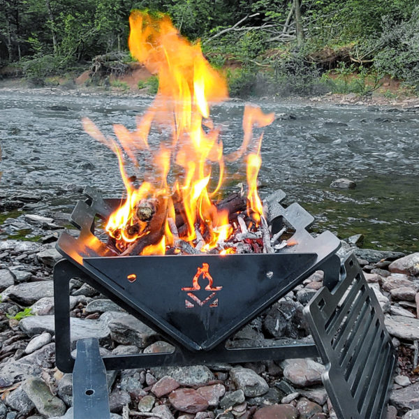Outdoor Metal Grill Fire Pit for Camping or Backyard BBQ - Grillderness