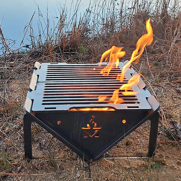 Grillderness - Best Metal Grill Fire Pit Combo for Cooking Camping