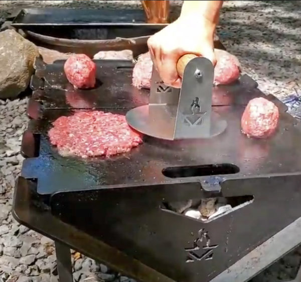 amazon metal burger meat press for grilling