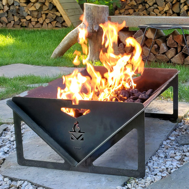 Grillderness Fire Pit Grill Combo Foldable Heavy Metal - Grillderness ...