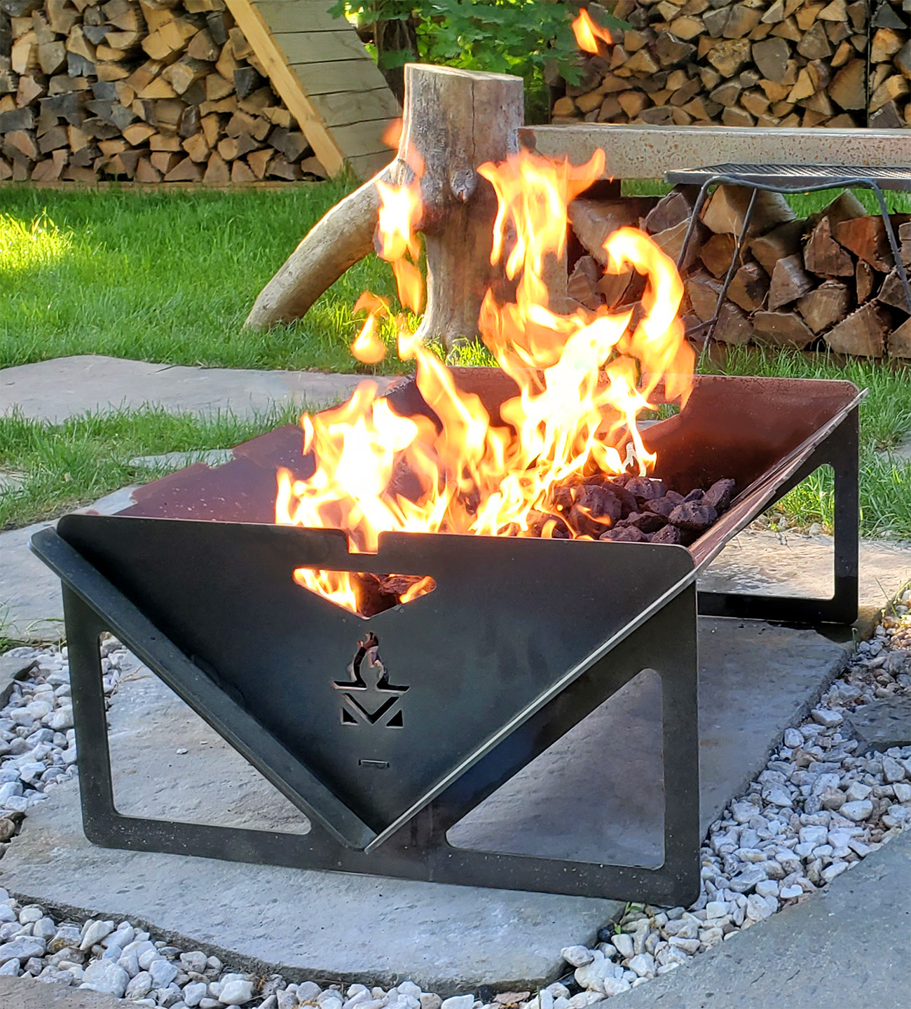 NESTING FIREPIT (XL) - Grillderness  Best Portable Metal Grills Fire Pits  & Griddles for Camping BBQs GriddAll